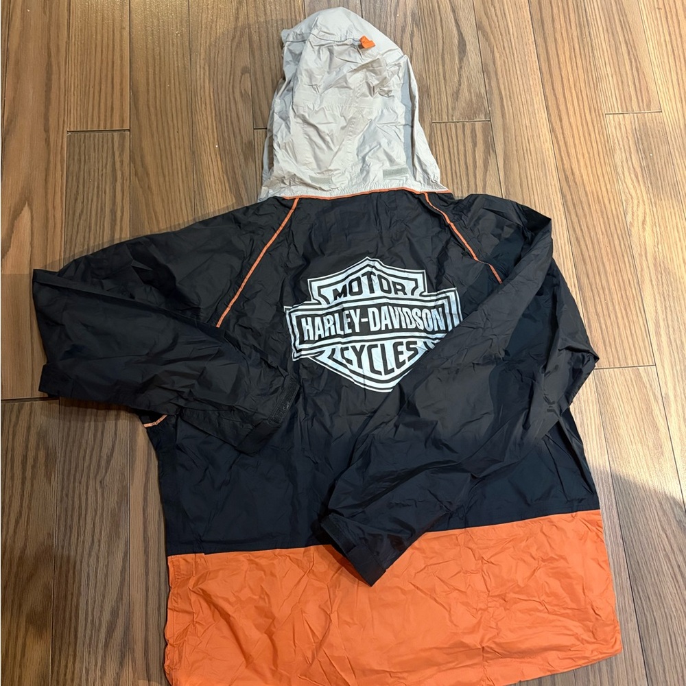 Harley Davidson Motorcycle Mens Genuine Rain Gear Suit Reflective (Read)